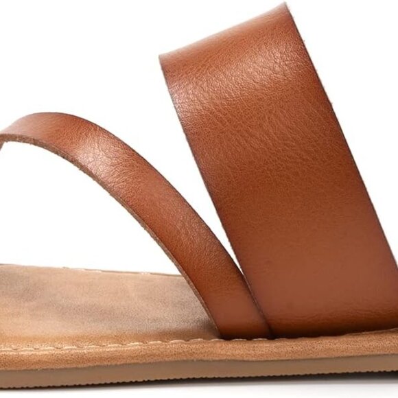 Women's Slide Sandals Slip On Flat Flip Flop Thong Casual Summer - Picture 2 of 6